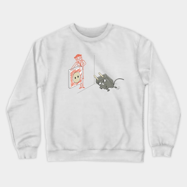 Charging Crewneck Sweatshirt by spookylili